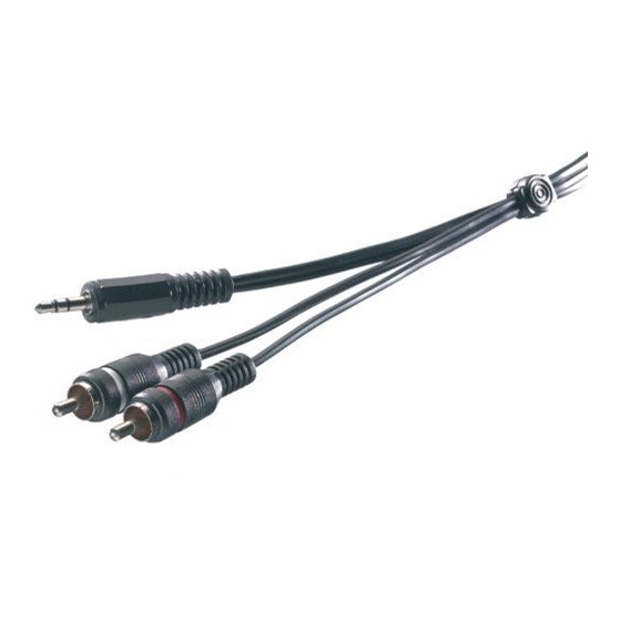 Kabel VIVANCO 19320, RCA M x2 na 3.5mm M, 1.5m