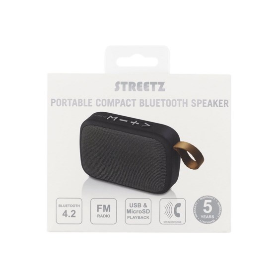 Bluetooth zvučnik, STREETZ  CM688 Portable, crni