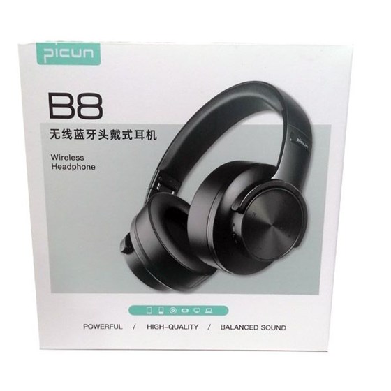Slušalice PICUN B8, mikrofon, Bluetooth, crne
