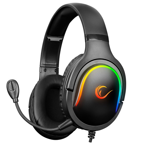 Slušalice RAMPAGE Miracle X6, mikrofon, PC/PS4/PS5/Xbox/Smartphone, RGB, crne