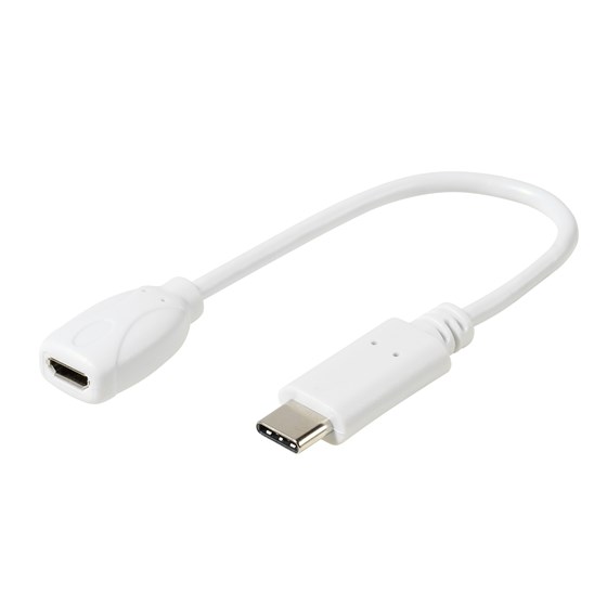 OŠTEĆENA AMBALAŽA - Adapter VIVANCO 37558, USB C M na micro USB Ž, bijeli