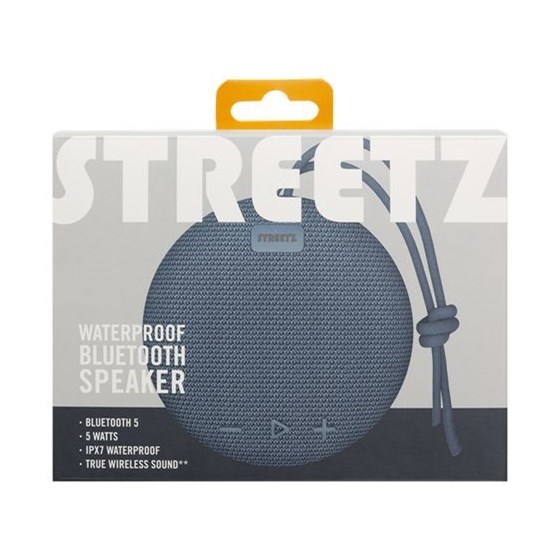 OŠTEĆENA AMBALAŽA - Bluetooth zvučnik, STREETZ CM769, IPX7, mikrofon, plavi