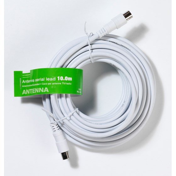 Kabel VIVANCO 19322, antenski coax na coax, 10m, bijeli