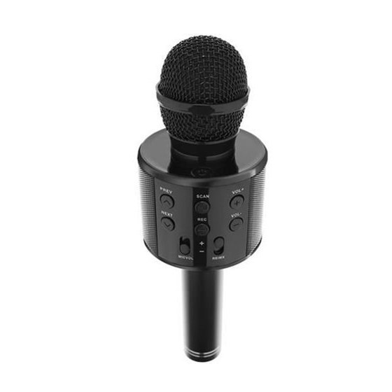 OŠTEĆENA AMBALAŽA - Mikrofon sa zvučnikom ISO TRADE WS-858BK, bluetooth, micro sd, USB, crni