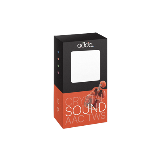 Slušalice Adda Collins TWS-002-OR, Crystal TWS, AAC, bluetooth 5.1, narančaste