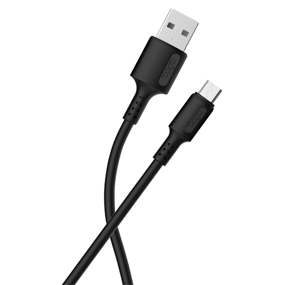 Kabel Adda Collins USB-100-BK, Fusion Charge+Data, USB-A na Micro USB, 3.1A, Premium TPE, 1.2m, crni