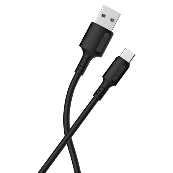 Kabel ADDA USB-201-BK, Fusion Charge+Data, USB-A na Type-C, 3.1A, Premium TPE, 2.5m, crna