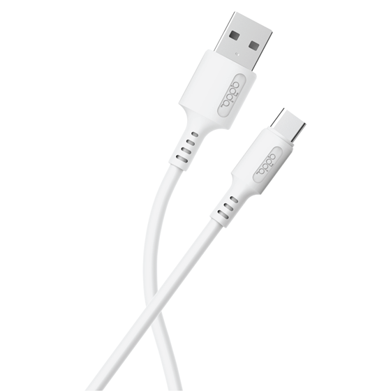 Kabel ADDA USB-200-WH, Fusion Charge+Data, USB-A na Type-C, 3.1A, Premium TPE, 1.2m, bijeli