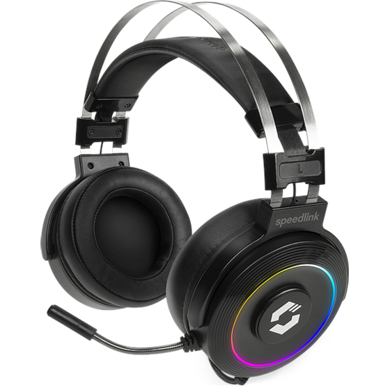 IZLOŽBENI PRIMJERAK - Slušalice SPEEDLINK Orios RGB 7.1 Gaming Headset, PC/PS4/PS5, crne