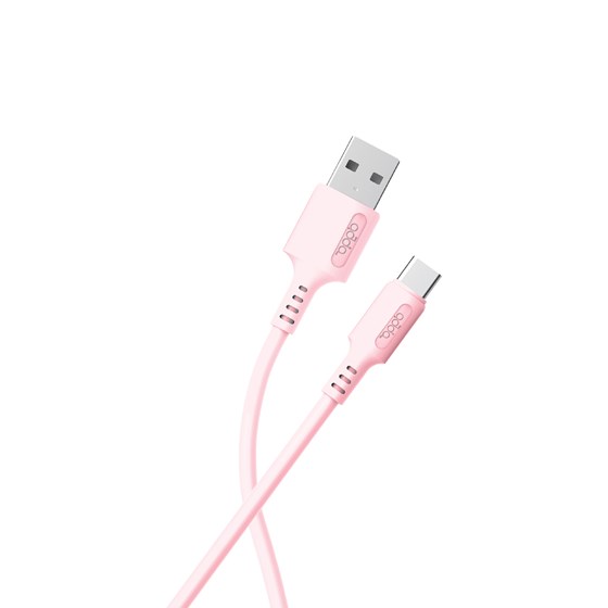 Kabel ADDA USB-200-LP, Fusion Charge+Data, USB-A na Type-C, 3.1A, Premium TPE, 1.2m, baby roza