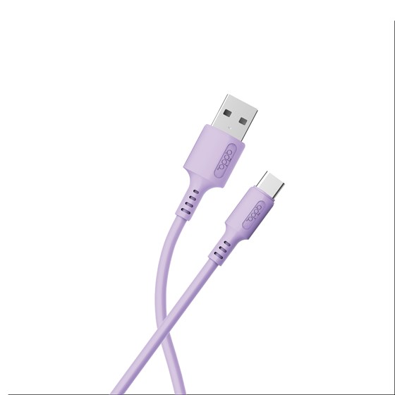 Kabel Adda Collins USB-200-PU, Fusion Charge+Data, USB-A na Type-C, 15W, Premium TPE, 1.2m, ljubičasti