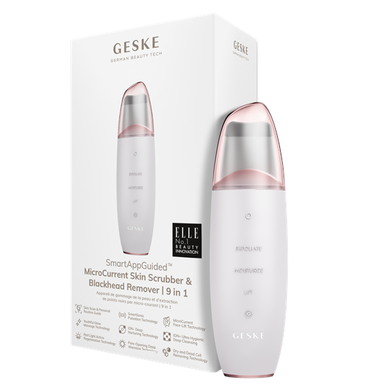 MicroCurrent Skin Scrubber & Blackhead Remover GESKE| 9 in 1 , starlight