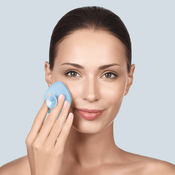 Facial Brush GESKE| 4 in 1 , aquamarine
