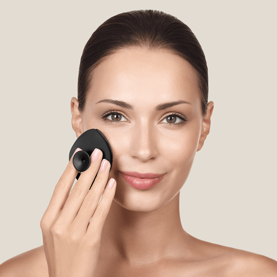 Facial Brush GESKE| 4 in 1 , s držačem, gray
