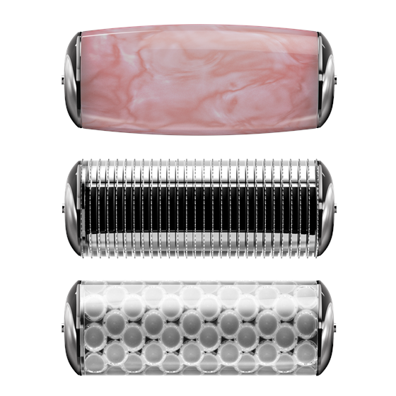 MicroNeedle Face & Body Roller GESKE| 9 in 1 , gray