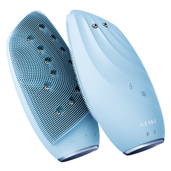 Sonic Thermo Facial Brush & Face-Lifter GESKE| 8 in 1 , aquamarine