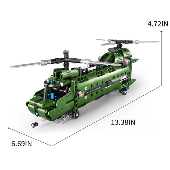 STEM KAZOO iM Master Vojni transportni helikopter 6809, 2u1, 393 dijelova