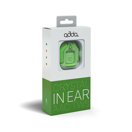 Slušalice ADDA TWS-003-GN, Crystal TWS, inear, AAC, bluetooth 5.1, zelene