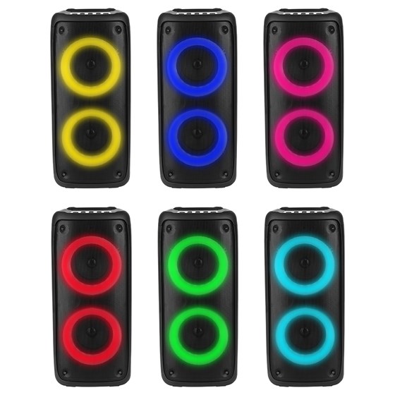 Bluetooth zvučnik, karaoke Media-Tech FUNBOX MT3181, TWS, MP3, USB, microSD, RGB, crni