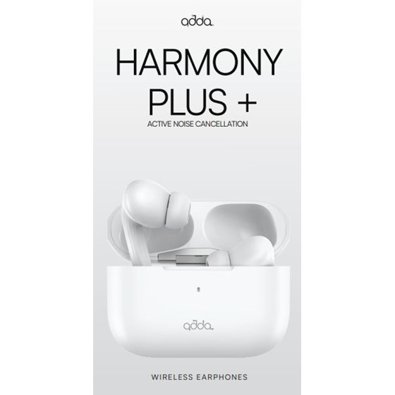 Slušalice ADDA TWS-004-WH,Harmony, Fusion TWS, inear, ANC, bluetooth 5.3, bijele
