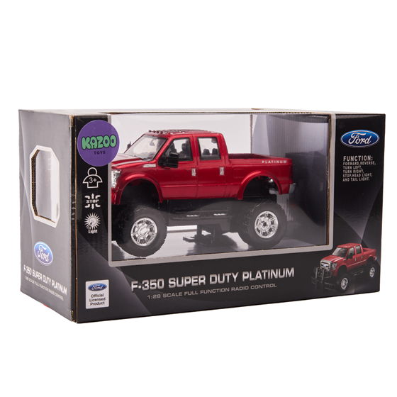 Auto na daljinsko upravljanje KAZOO 866-2806, Ford F350, 1:28, crveni