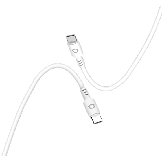 Kabel Adda Collins USB-203-WH, Type-C na Type-C, 60W, Premium TPE, 1.2m, bijela