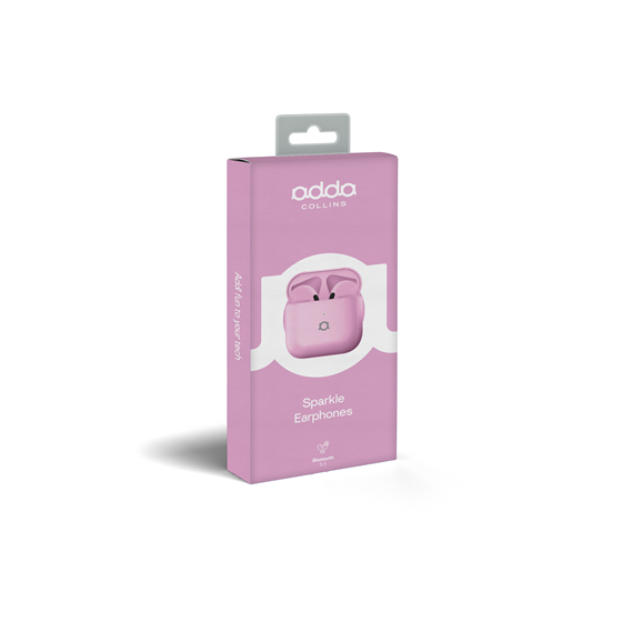 Slušalice Adda Collins TWS-007-LP, Sparkle TWS, bluetooth 5.3, roze