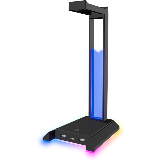 Stalak za slušalice SPEEDLINK Excello NX, RGB, USB 2.0 Hub, crni