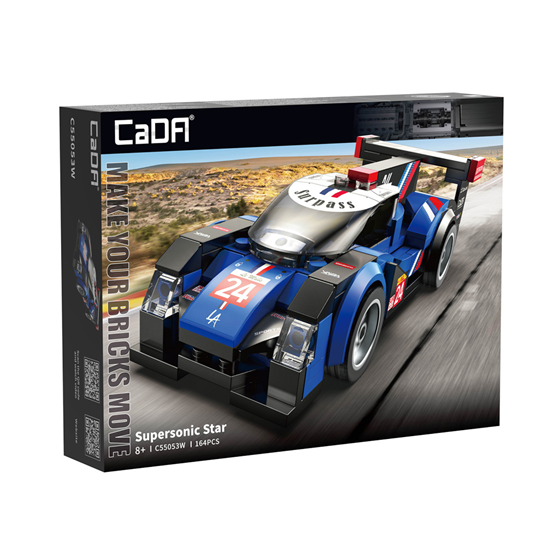 STEM Auto KAZOO Supersonic Star C55053W, plavi, 164 dijelova