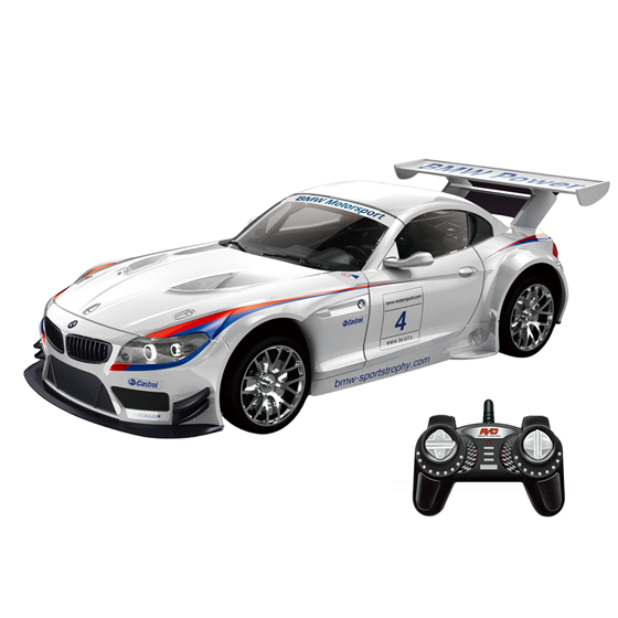 Auto na daljinsko upravljanje KAZOO 866-1812B, BMW Z4 GT3, 1:18, bijeli