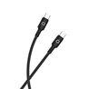 Kabel Adda Collins USB-203-BK, Type-C na Type-C, 60W, Premium TPE, 1.2m, crna