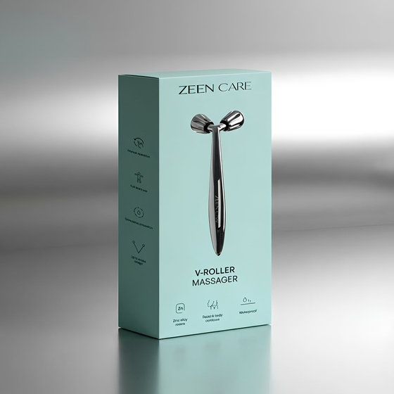 Masažer za lice i tijelo 3D ZEEN Care V Roller, cink legura