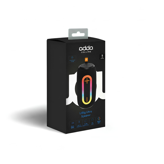 Bluetooth zvučnik Adda Collins SP-008-BK, LilBig Ultra, 10W, FM, RGB, crna