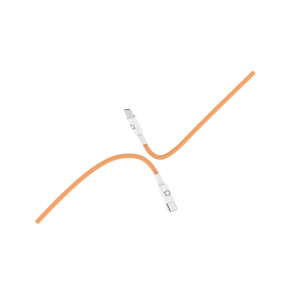 Kabel Adda Collins USB-210-CO, Type-C na Type-C, 60W, pleteni, 1m, narančasta