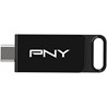 USB stick PNY Elite, 256GB, USB 3.2, Type-C, crni