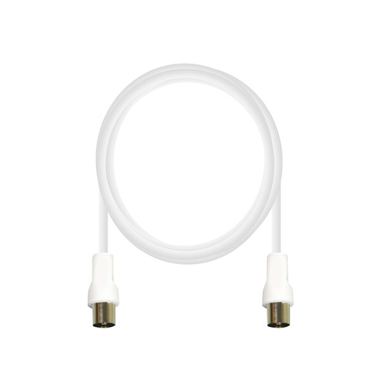 Kabel VIVANCO VVANX15MFW (19317), antenski coax na coax, 1.5m, bijeli