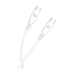 Kabel Adda Collins USB-203-WH, Type-C na Type-C, 60W, Premium TPE, 1.2m, bijela