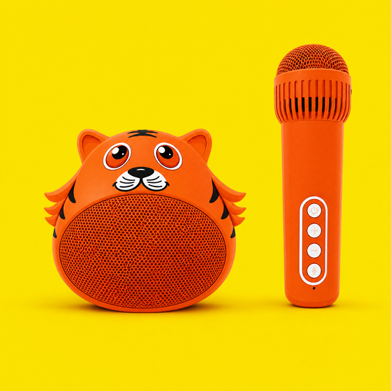 Karaoke set dječji sa zvučnikom i mikrofonom LILBIG MM-2672, tigar