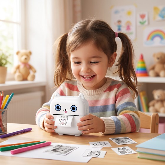 Printer dječji prijenosni Printy LILBIG MM-2616, bijeli