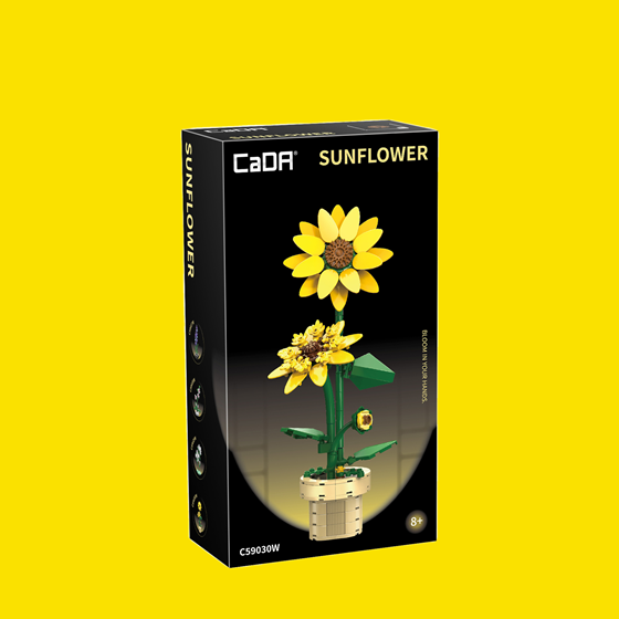 Set cvijeća za sastavljanje Suncokret LILBIG C59030W, 187 dijelova